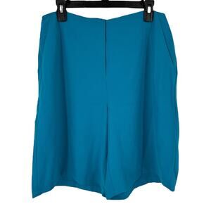 Misook shorts Boxy knee length teal size Small S